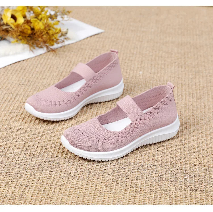 New Women's Sports Shoes, Fashionable, Breathable, Lightweight, Non-slip, Wear-resistant, Casual Sports Shoes, Flat Shoes