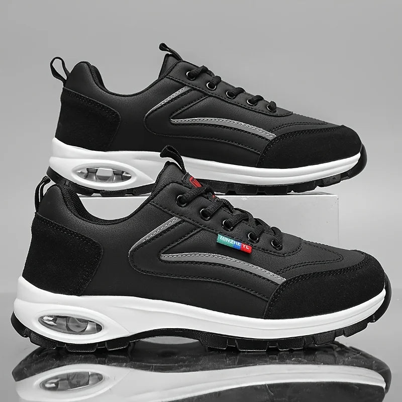 Men's Trendy Sports Shoes Lightweight Breathable Modern Non Slip Shoes Suede Detailing Outdoor Stylish Daily Wear Men Sneakers