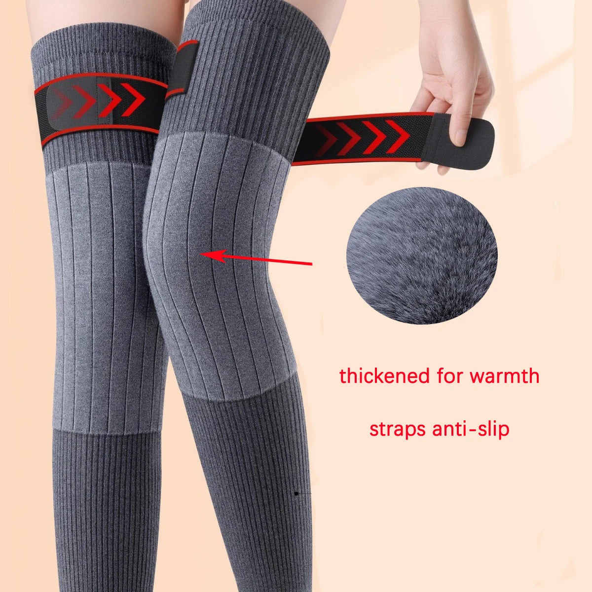 Tie knee warmers