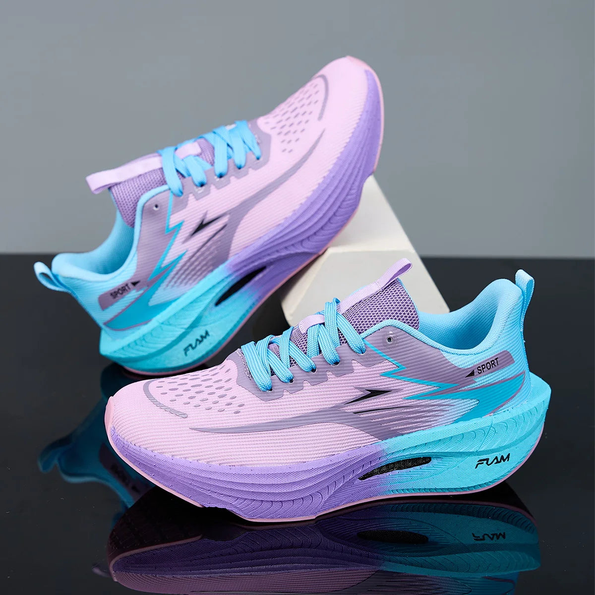 Men Sports Running Shoes Casual Marathon Breathable Lightweight Women's Comfortable Athletic Nonskid Walking Sneakers Outdoors