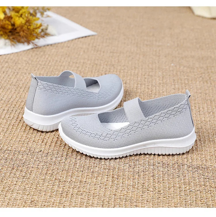 New Women's Sports Shoes, Fashionable, Breathable, Lightweight, Non-slip, Wear-resistant, Casual Sports Shoes, Flat Shoes